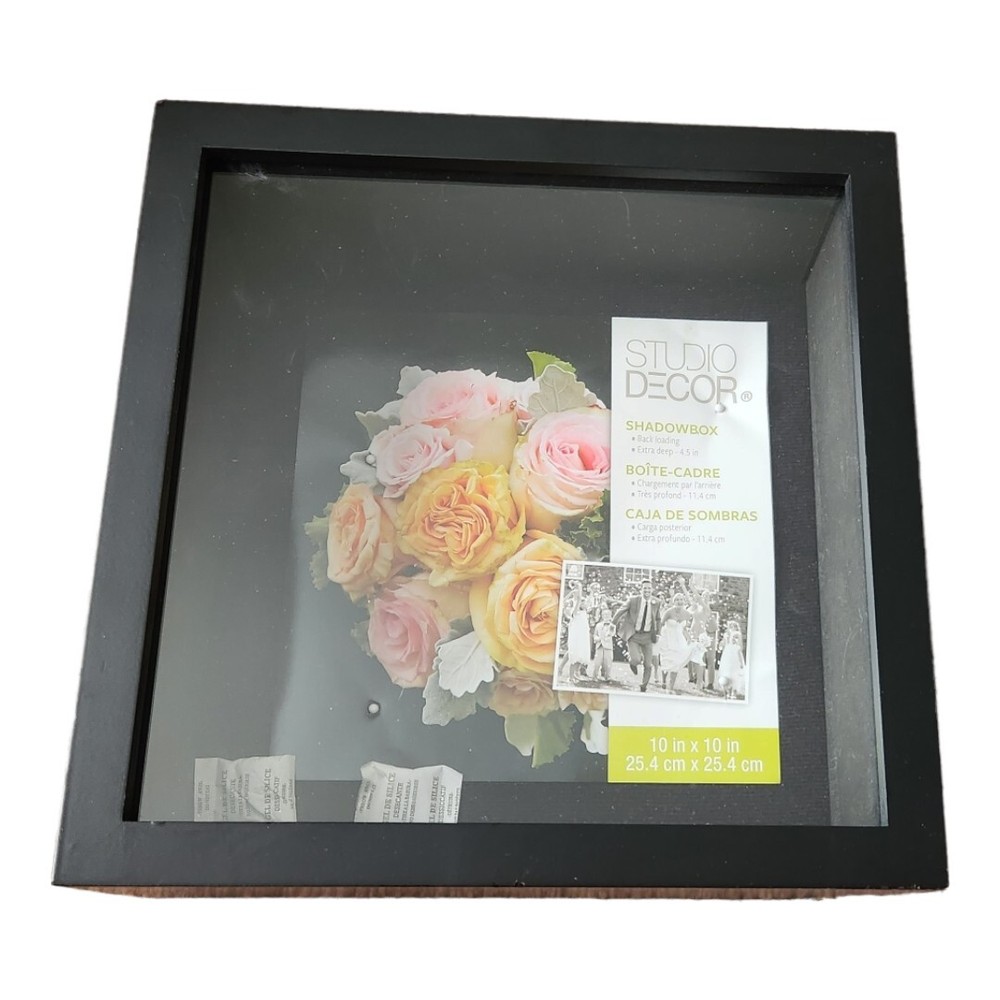 STUDIO DECOR SHADOWBOX Back loading 10 in x 10 in
