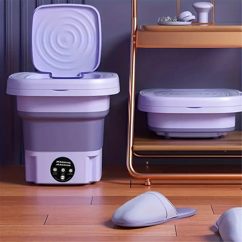 Portable Washing Machine Mini Washer Foldable Washer and Spin Dryer Small Travel gallery