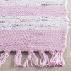 Montauk Collection Runner Rug - 2'3" X 7', Ivory & Light Pink, Handmade Stripe F gallery