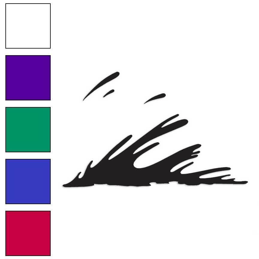 Wave Splash Ocean, Vinyl Decal Sticker, Multiple Colors & Sizes #1406 gallery