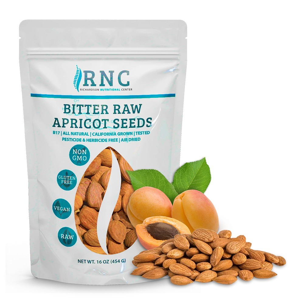 Richardson Nutritional Center Fresh Raw Bitter Apricot Seeds 16oz USA Organic gallery