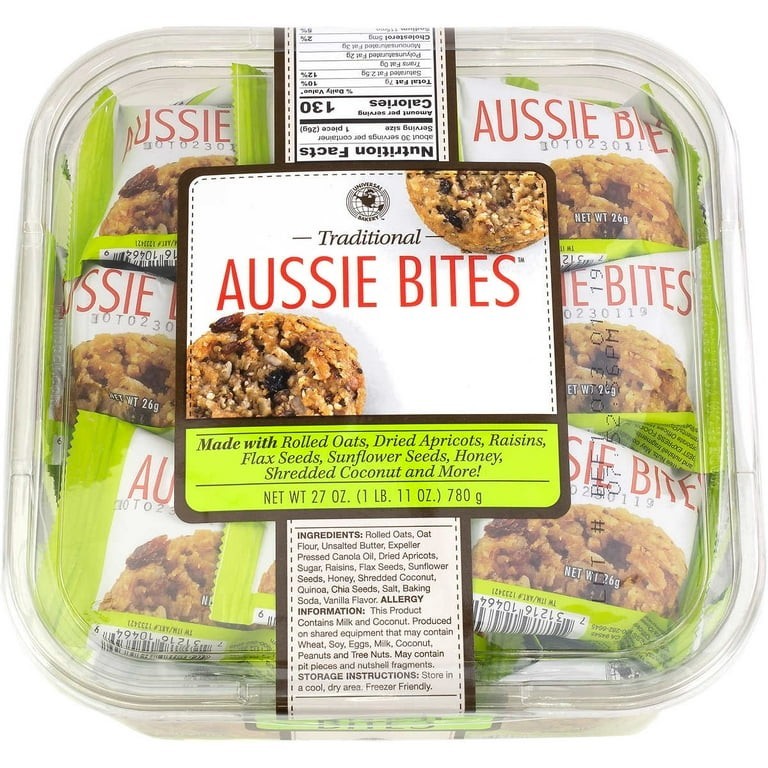 Aussie Bites Traditional Cookies 780g Box Oats Apricots Raisins Honey Coconut gallery