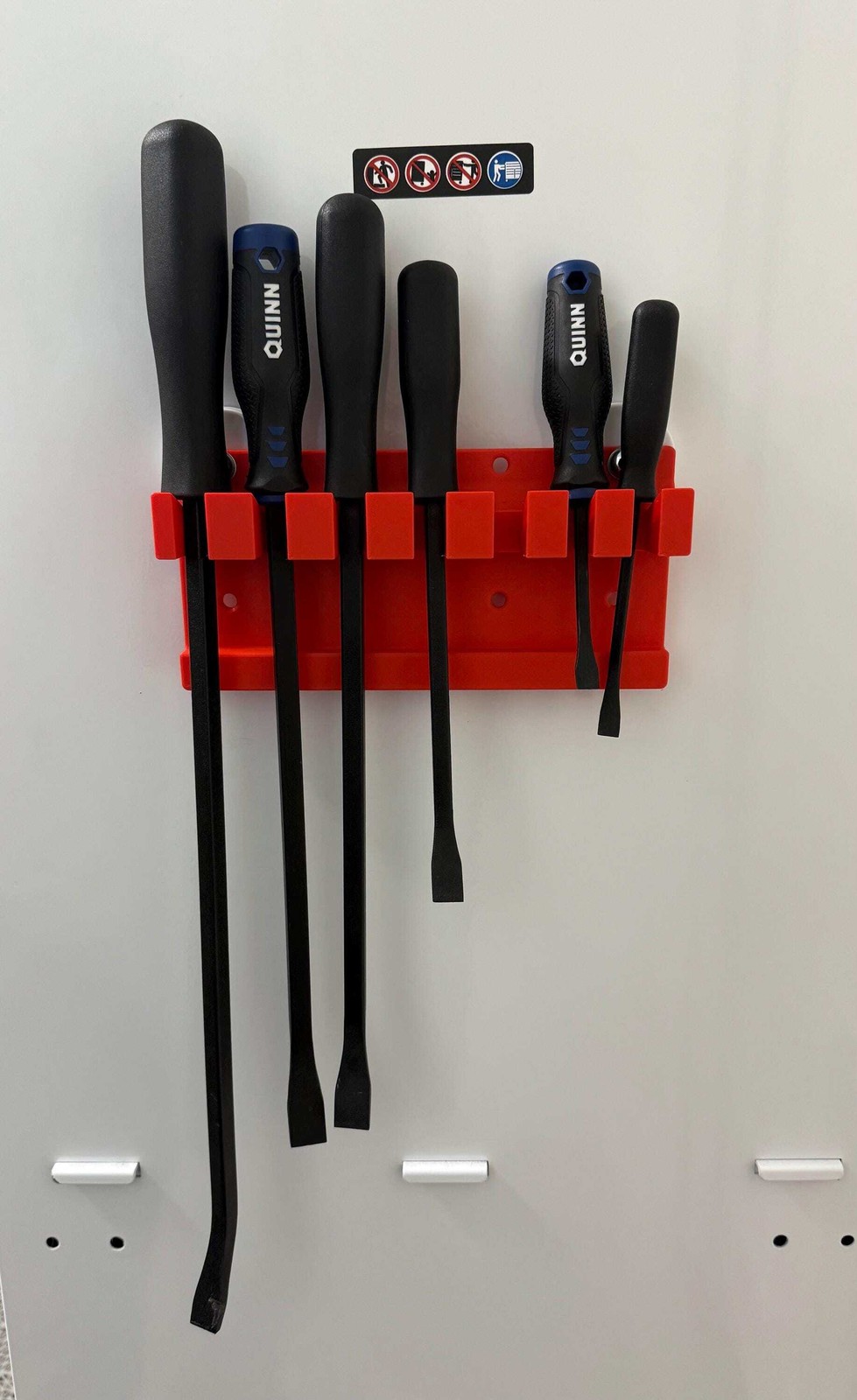 7 Slot Pry Bar Organizer – 3D Printed gallery