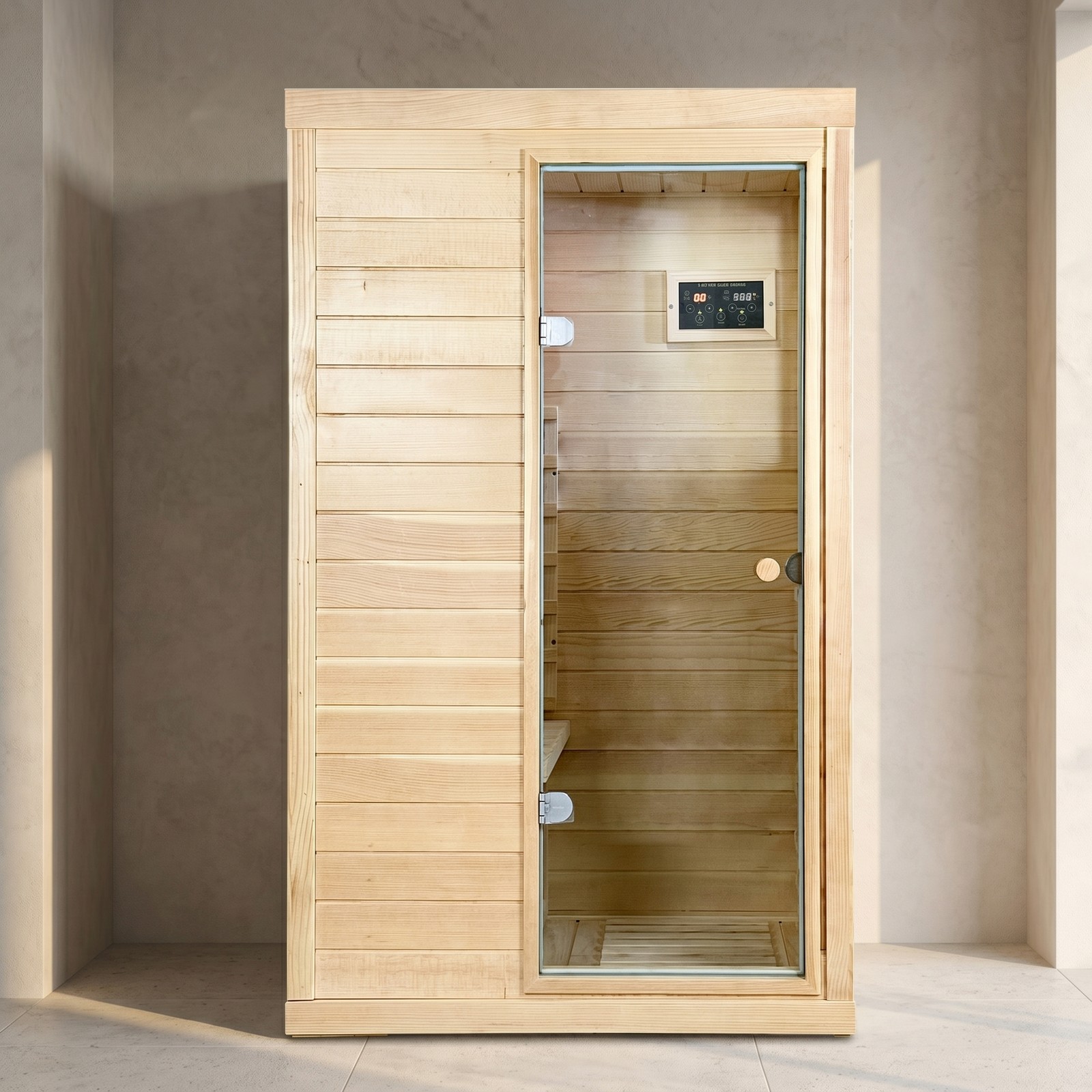 Far Infrared Sauna Door Canadian Hemlock gallery