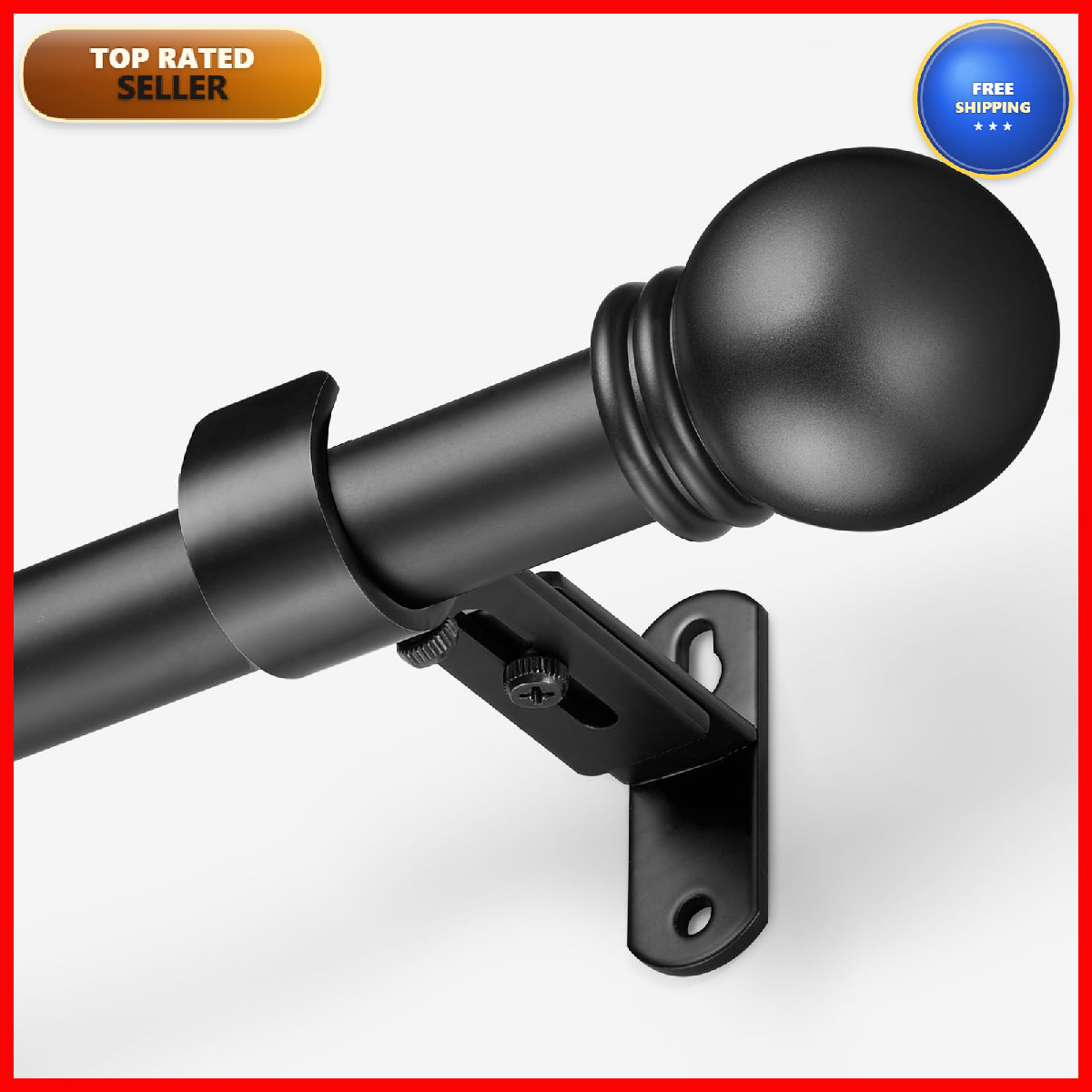 Amzseven Curtain Rods For Windows 16 To 48 Inches Curtain Rod Max Adjustable gallery