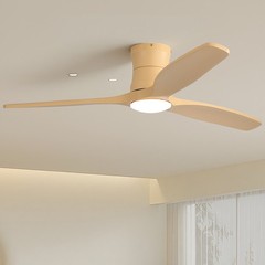 52 Inch Ceiling Fan with Lights & Remote Timer Reversible Quiet DC 3CCT Dimmable