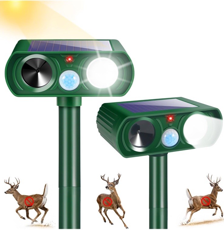2026 Solar Animal Repeller 4 Pack Motion Sensor Ultrasonic Pest Repellent Light gallery