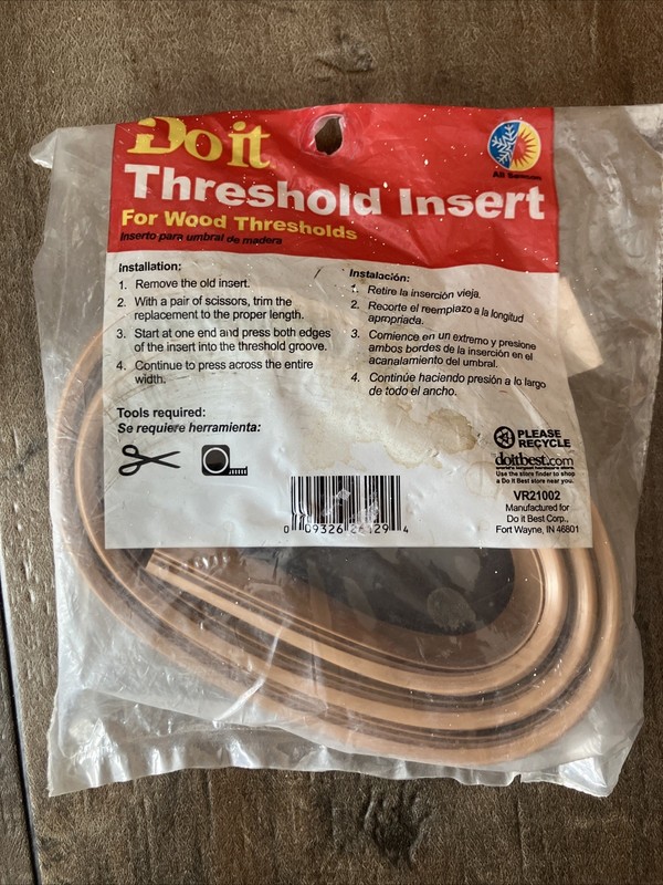 Do it 1-1/2" x 36" Threshold Insert Vr21002 For Wood Thresholds Nos gallery