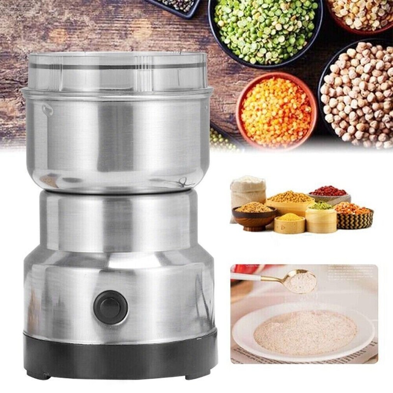 Coffee Bean Grinder Electric Portable Nut Herb Grind Spice Crusher Mill Blender gallery