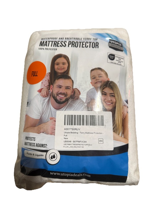 Waterproof And Breathable Terry Top Mattress Protector 100% Polyester Full gallery