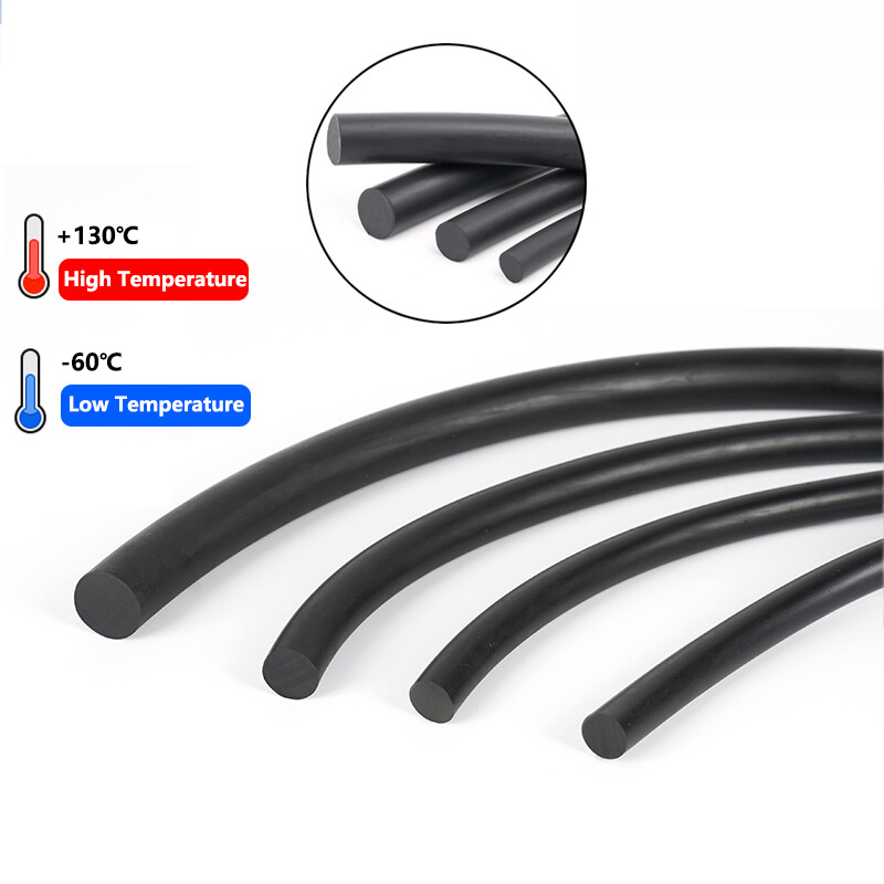 Nitrile Rubber Solid Sealing Strip Rod Round Bar 2mm-22mm Elastic Oil-Resistance gallery
