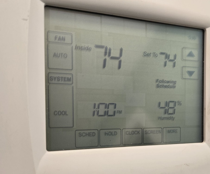 Trane TCONT803AS32DAA 7-Day Programmable Touchscreen Thermostat gallery
