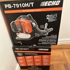Echo X Series Model PB-7910T Backpack Blower – Free Shipping – Tube mounted