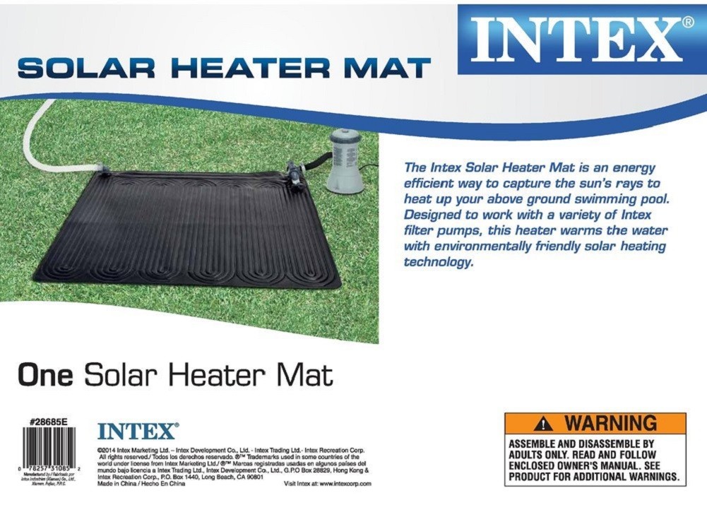 Intex Solar Heater Mat for Above Ground Swimming Pool 47In X 47In gallery