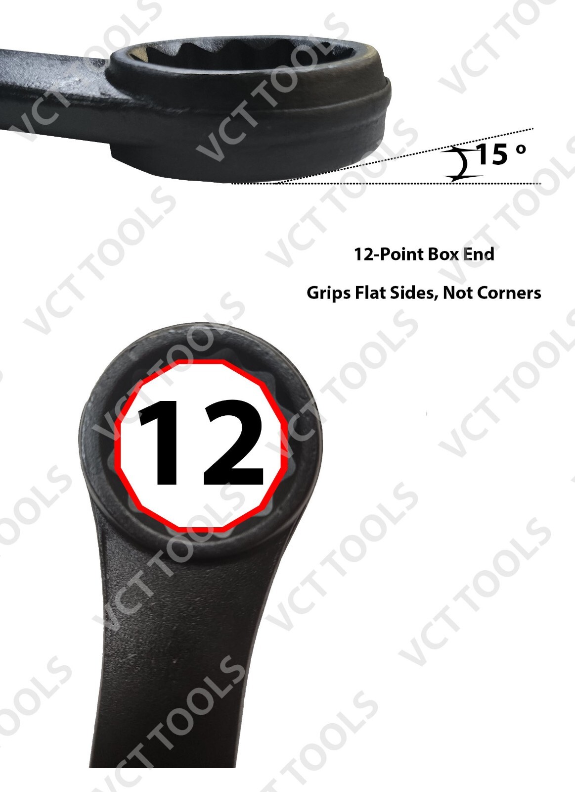 VCT Black Oxide Raised Panel Combo Wrench Sets 16pc Set SAE 1/4" - 1-1/4" gallery