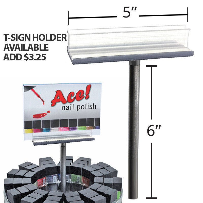 Azar Displays Three Tier Revolving Display 13.5"H x 11"Dia. - 18 Sections gallery