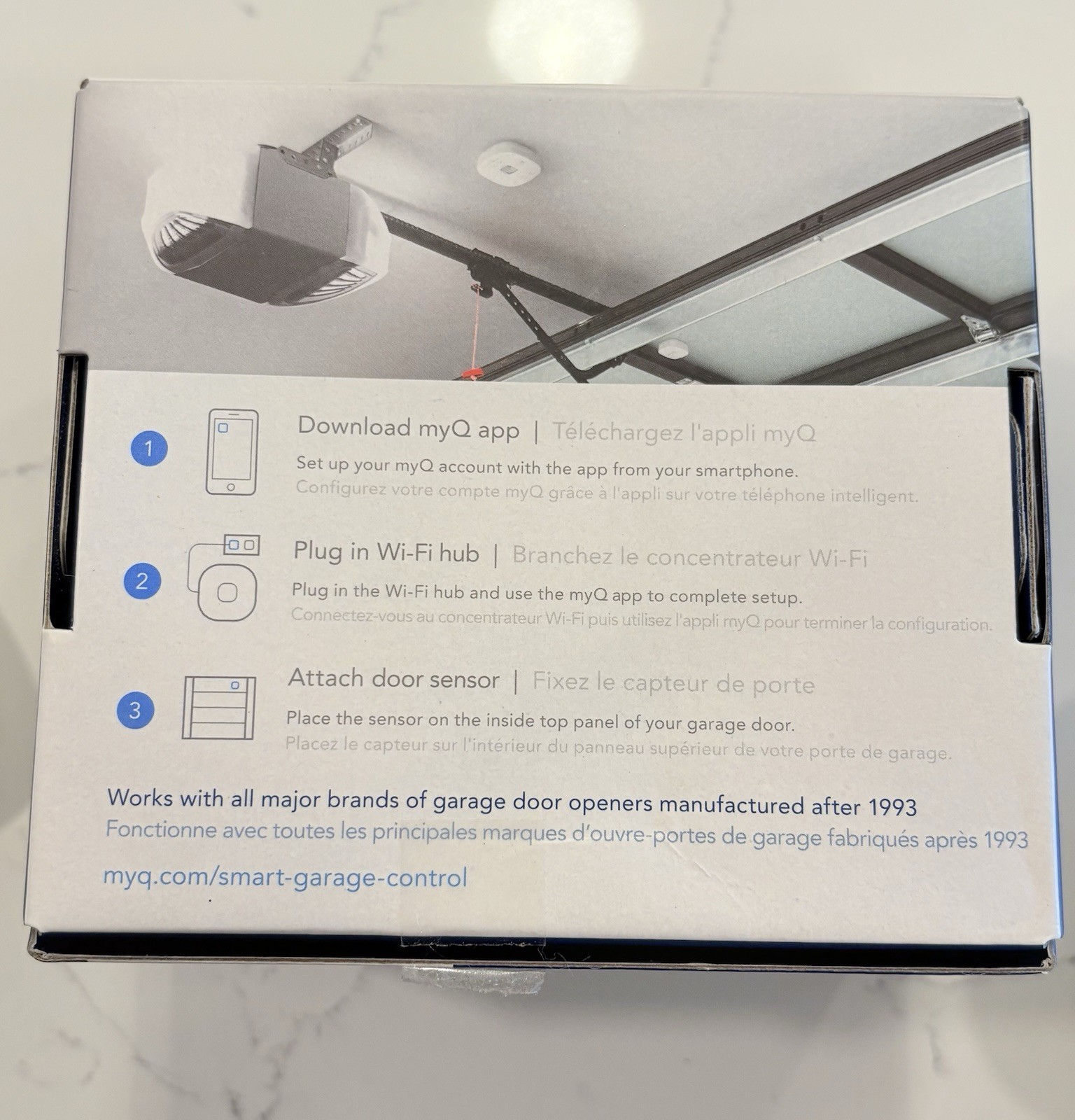 Chamberlain MyQ Wireless Smart Garage Hub and Controller - White gallery