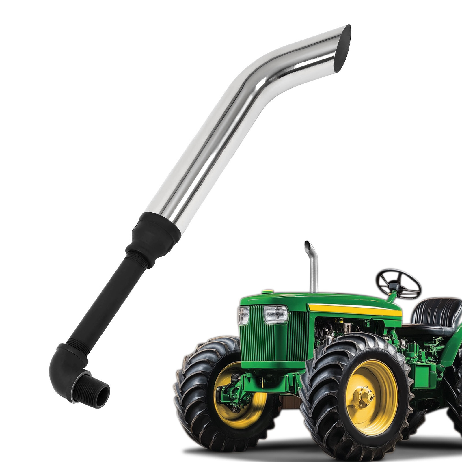 Replacement Stainless Exhaust Stack Pipe Exhaust Stack For John Deere 110 112 gallery