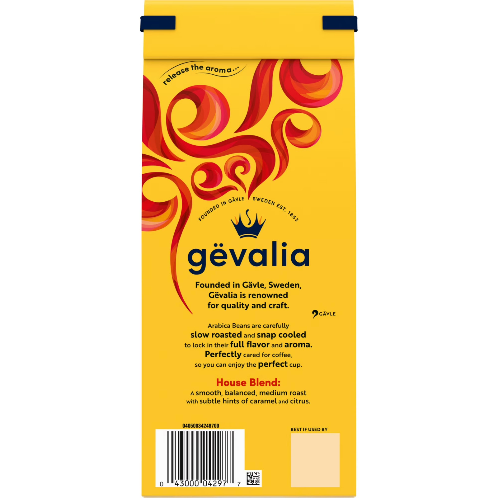 Gevalia Decaf House Blend Ground Coffee, Decaffeinated, 12 oz. Bag gallery