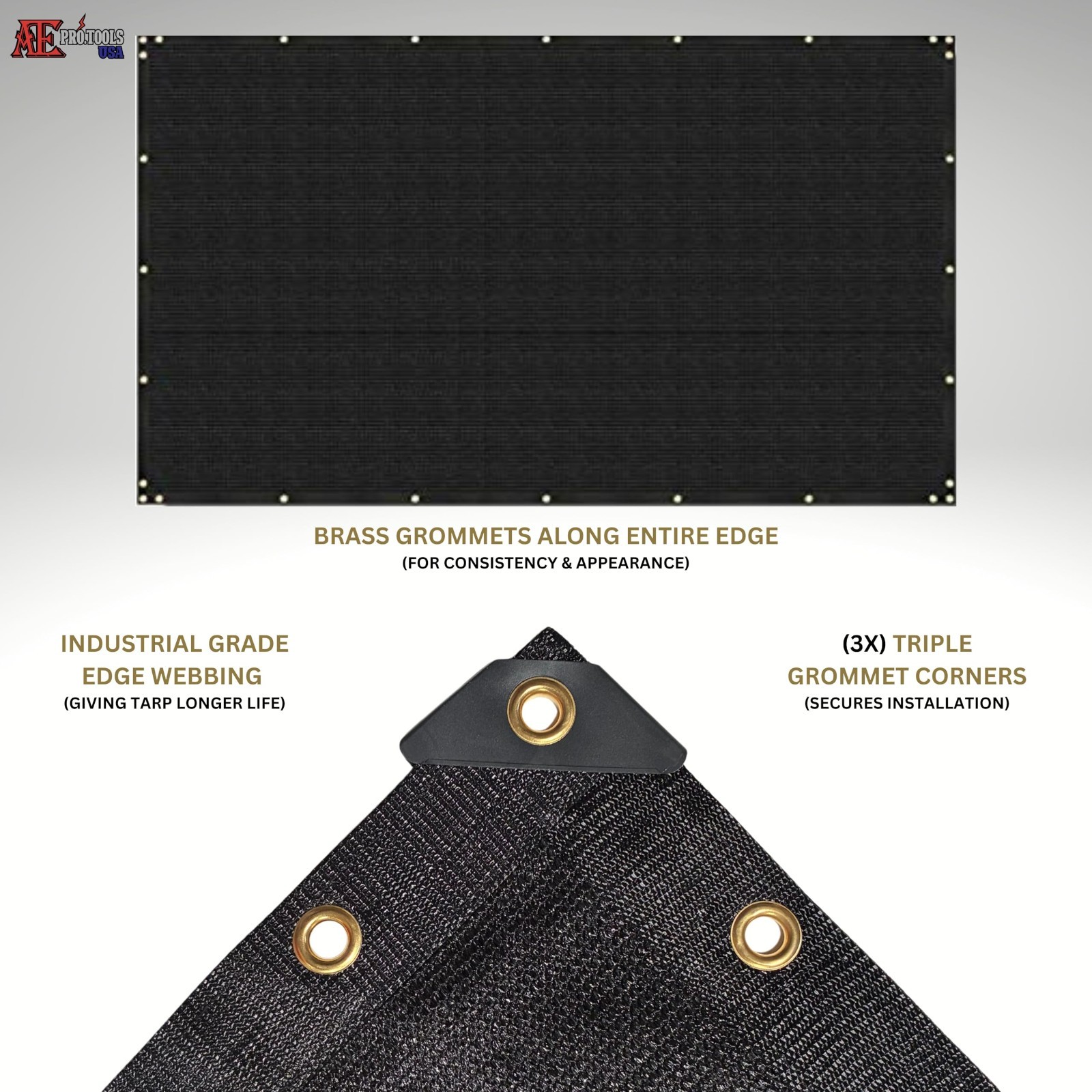 Heavy Duty Mesh Tarp - 90% Privacy & Shade, Multipurpose, Industrial Grade gallery