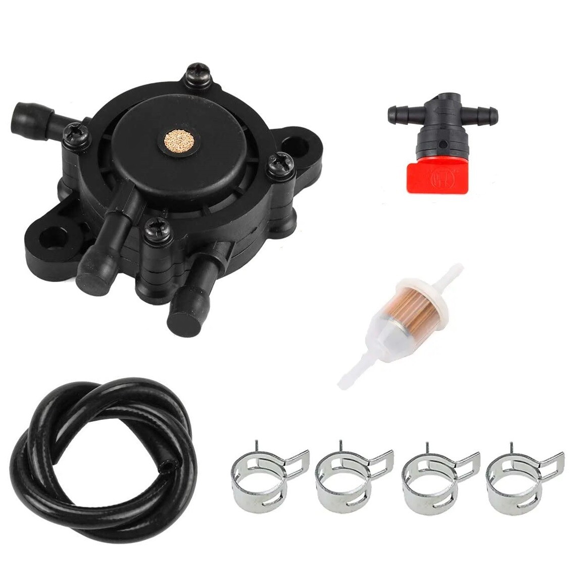 Fuel Pump & Fuel Filter For Briggs & Stratton 31P677 31P707 31P777 31P877 31P977 gallery