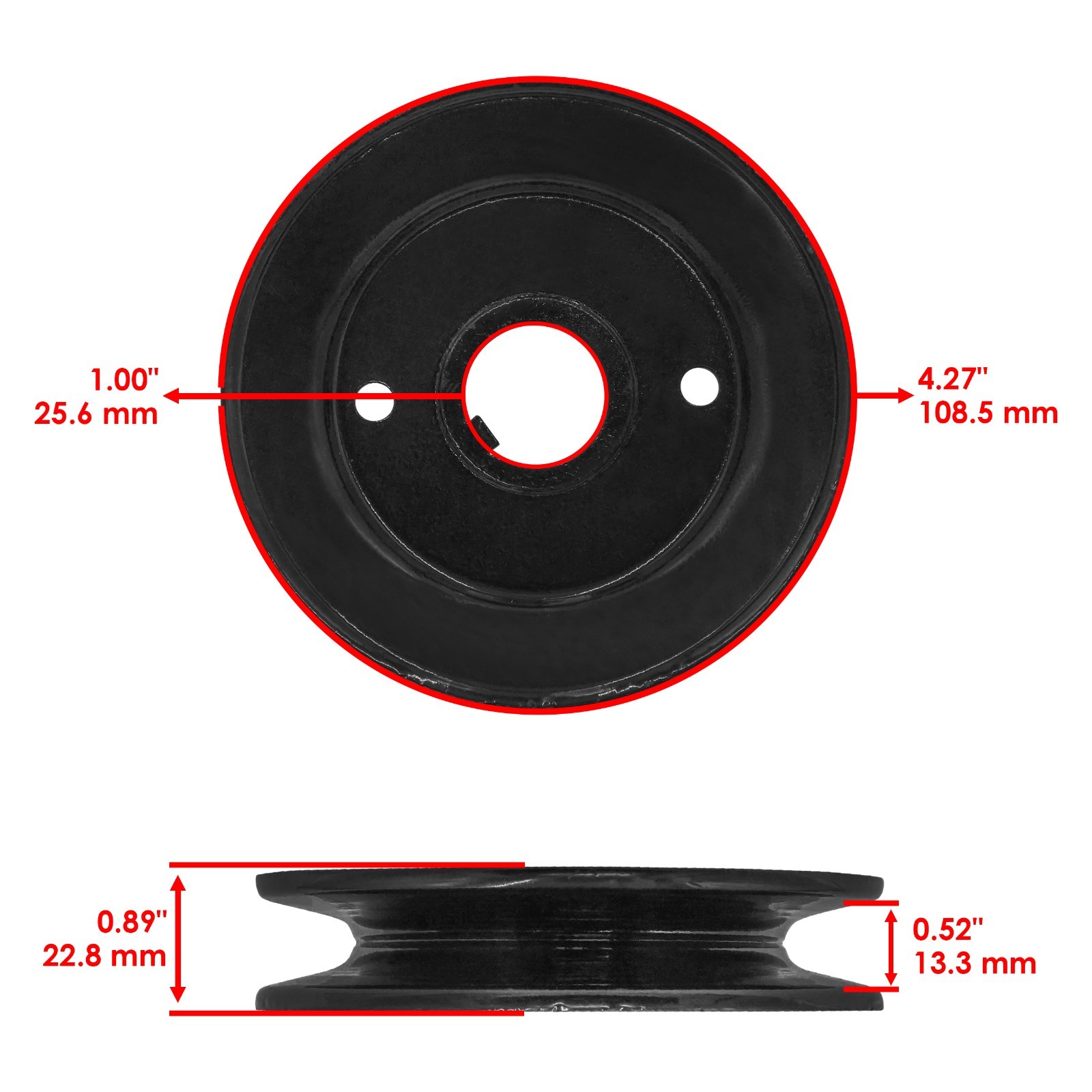 01599400 40" Deck Spindle Pulley For Gravely ZT 1640 ZT 1540 ZT 1740 ZT 1840 gallery