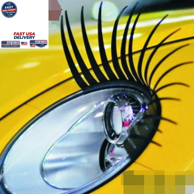 Headlight Eyelash Sticker Car Eyelashes Car False Eyelashes Car Sticker Electric gallery