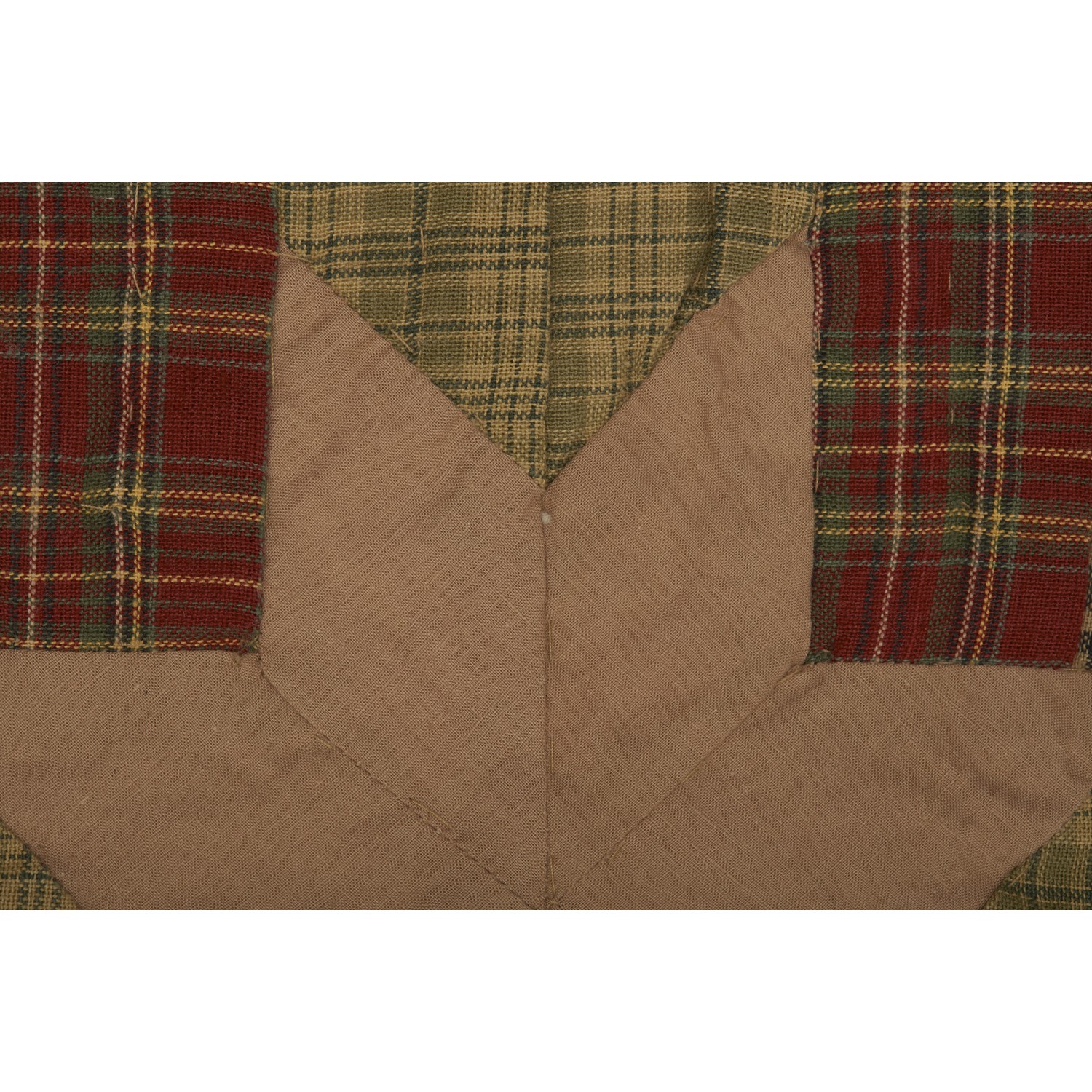VHC Brands Rustic Queen Quilt Green Patchwork Tea Cabin Cotton Bedroom Decor gallery