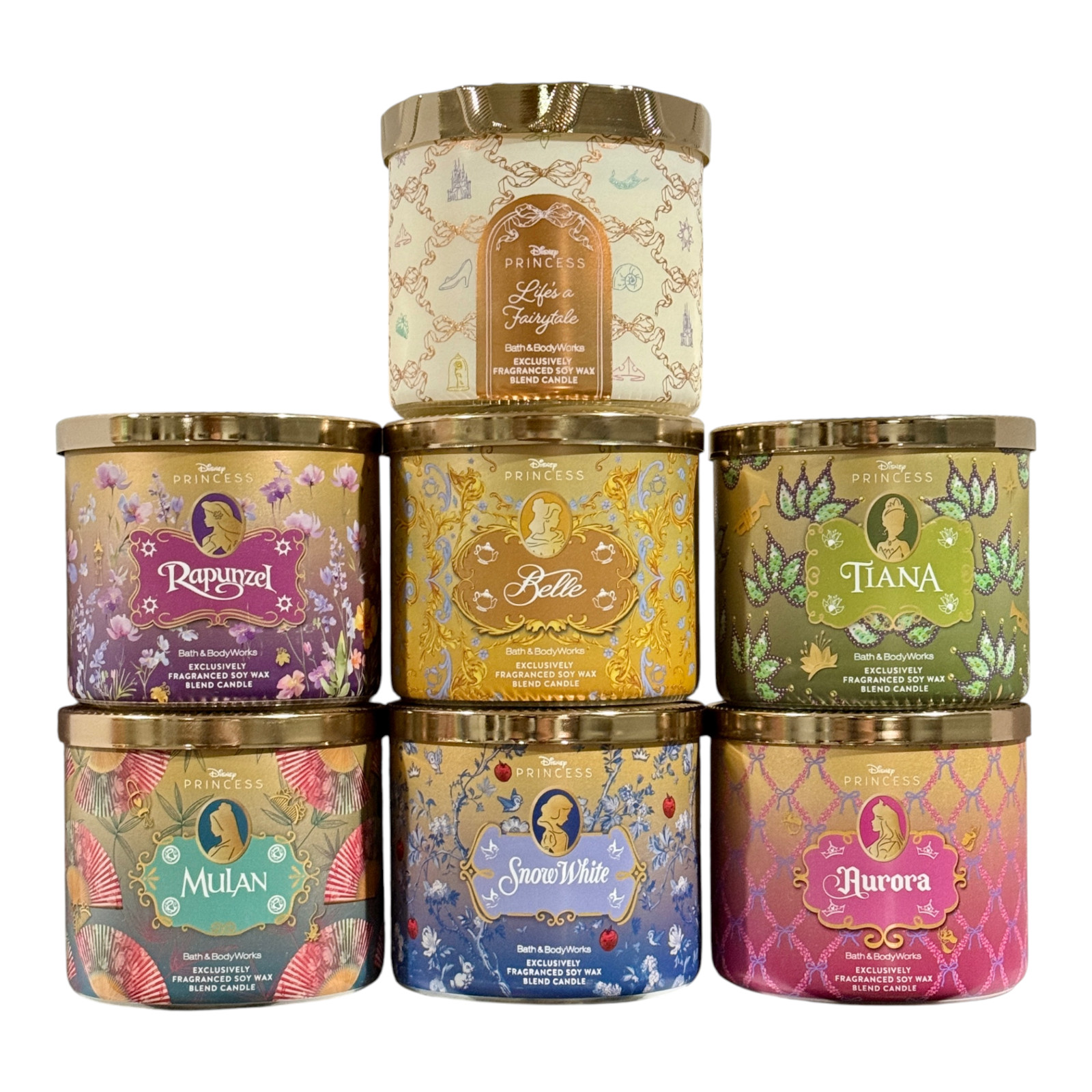 Bath & Body Works DISNEY PRINCESS Scented Candle Collection 14.5 oz (SET of 7) gallery
