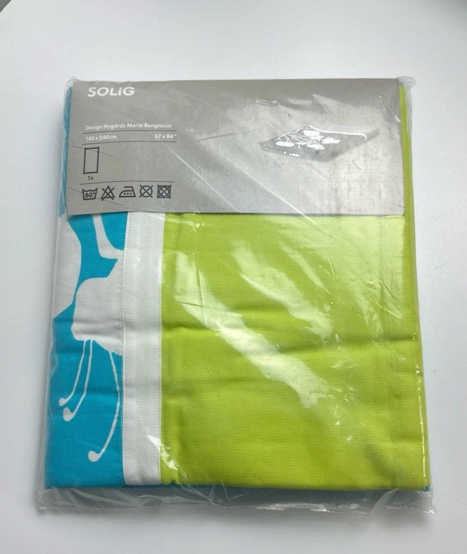 IKEA Nygards Maria Bengtsson Tablecloth Solig New In Package Size 57x94 Inches gallery
