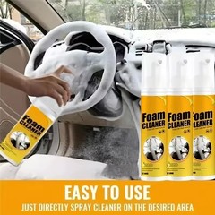 Multipurpose Foam Cleaner Spray, 3 x 100ml for Car Interiors & Household Use