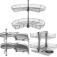 VEVOR 36″ Left/Right Blind Corner Kitchen Cabinet Organizer Pull Out Organizer