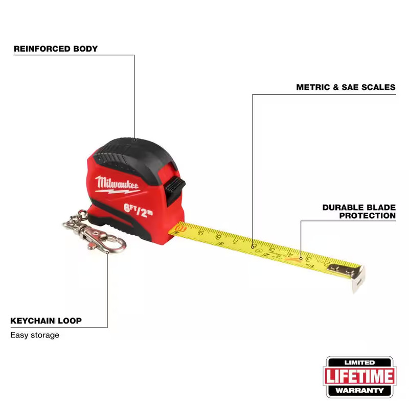 6 Ft. Keychain Compact Tape Measure gallery
