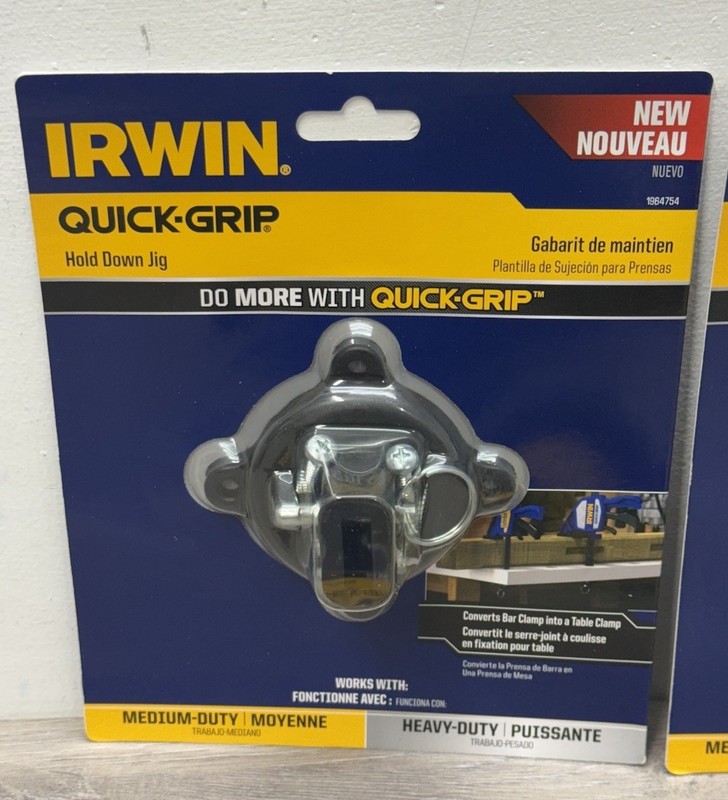 5 Packs 1964754 Irwin Quick Grip Hold Down Jig for Heavy-Duty & Medium Clamps gallery
