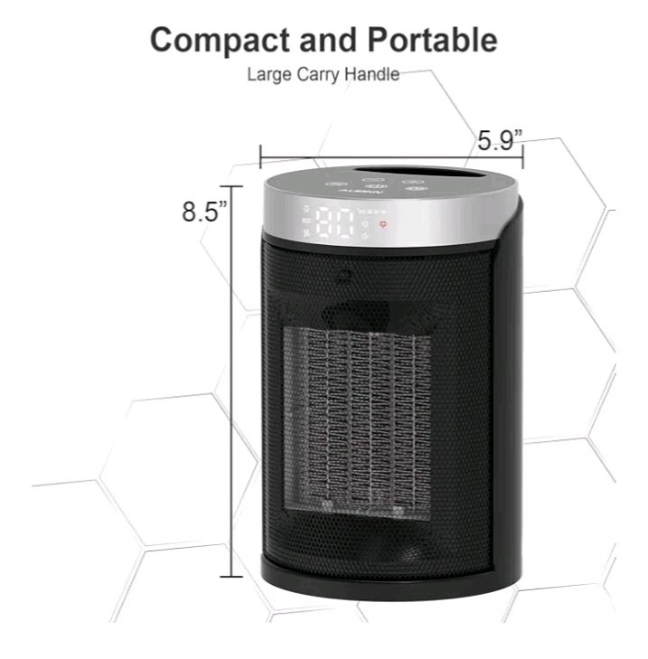 Small Portable Space Heater for Indoor Use - 1500w Plus Fan Only _Modle:PTC-150B gallery