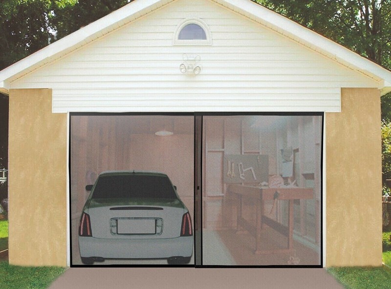 Double Garage Door Screen Magnet Bottom Insect Bug Mesh 16ft. x 7ft NEW gallery