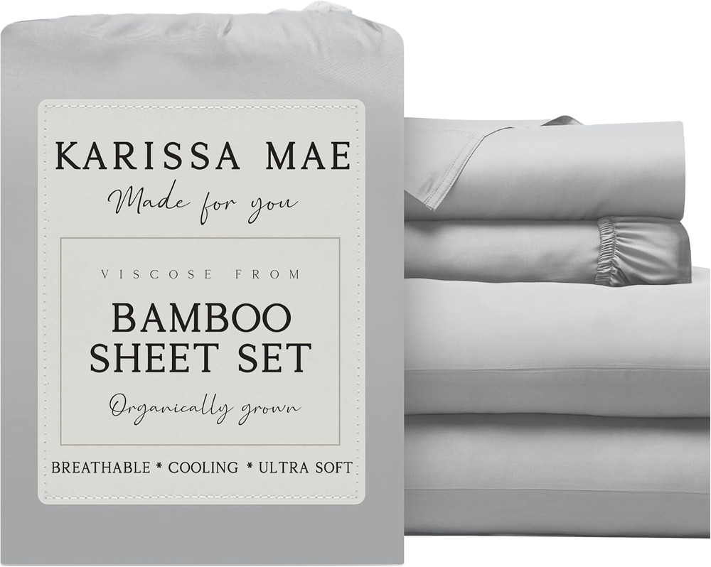 Luxury Bamboo Viscose 34" Split Top King Size Sheet Set | 100% FSC Certified | C