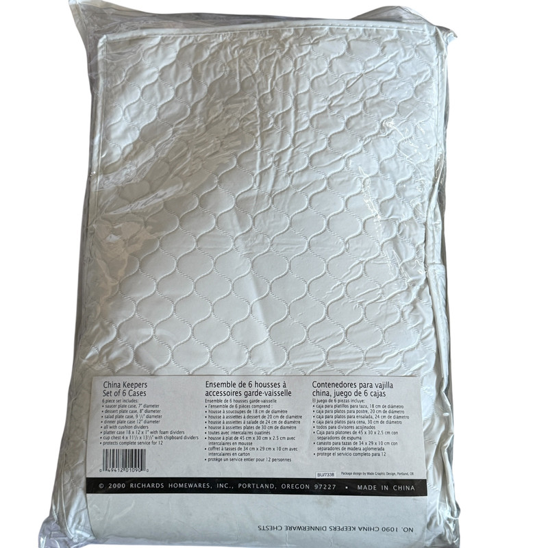 NEW Richards China Storage Six Piece Canvas Set Quilted Breathable gallery