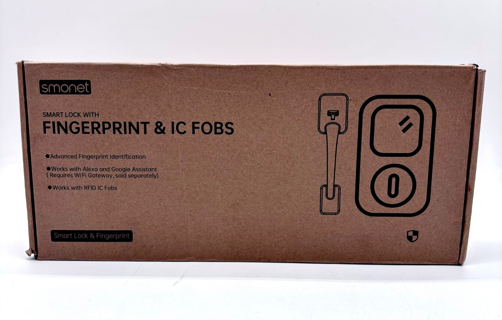 Smonet Smart Lock With Fingerprint & IC FOBS Model Y1-BBFHS-S -Black gallery