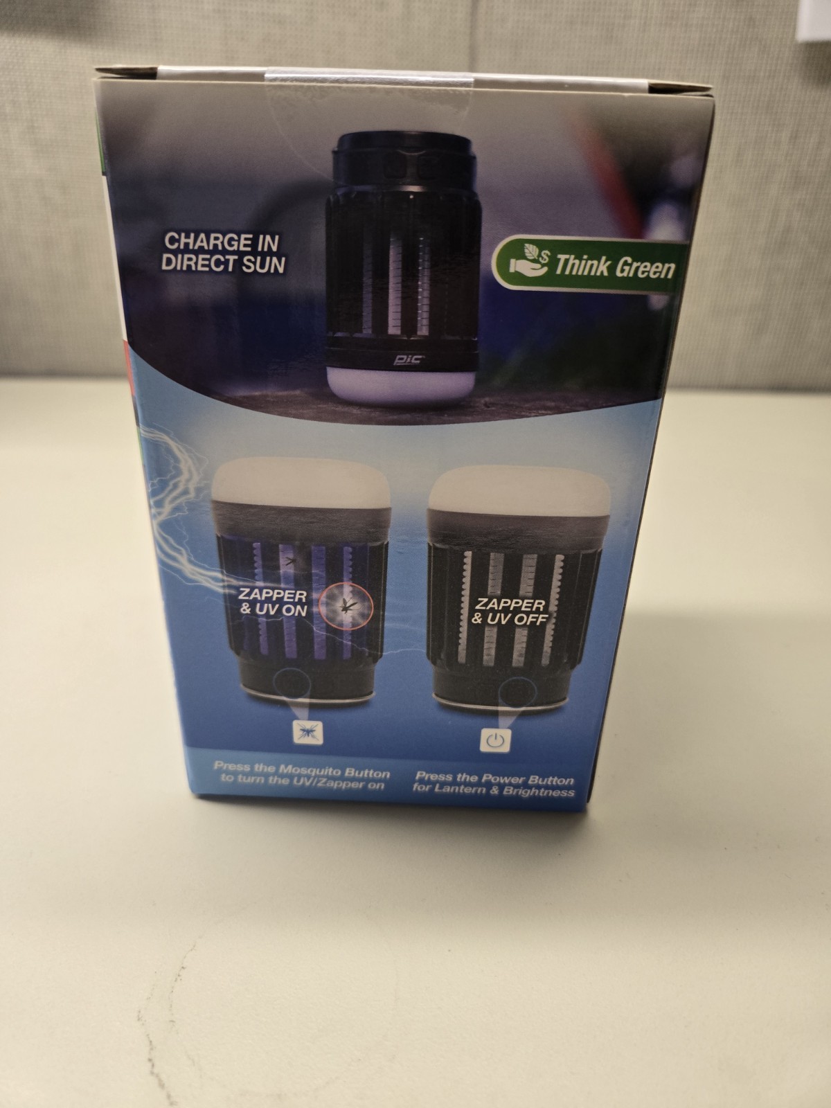 PIC Solar LED Light Lantern Mosquito Bug Zapper Camping USB Rechargeable gallery