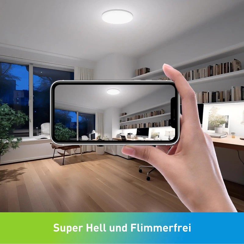 Modern round LED ceiling light neutral white cool white warm white 48W 36W 24W gallery