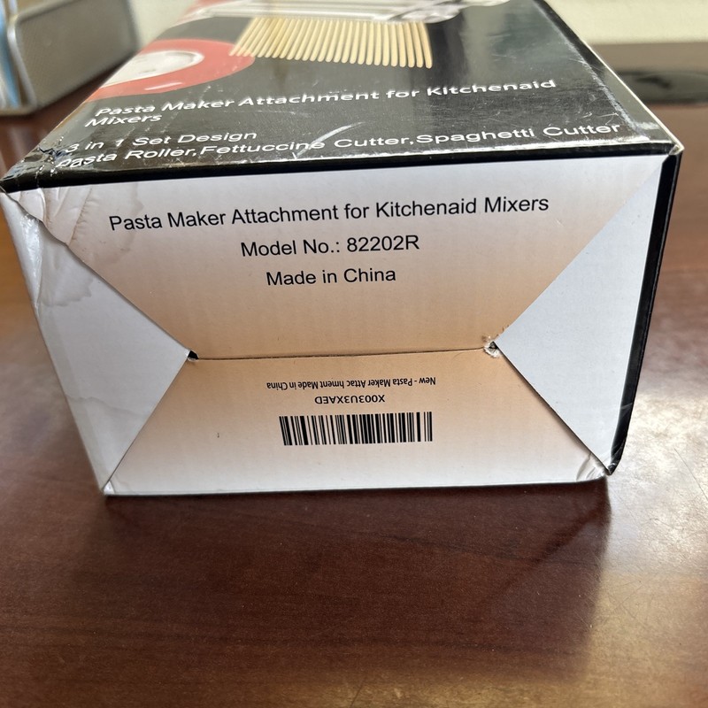 Rafbar Pasta Maker for Kitchenaid Attachments, 3 in 1 Stainless Steel MSRP $91 gallery