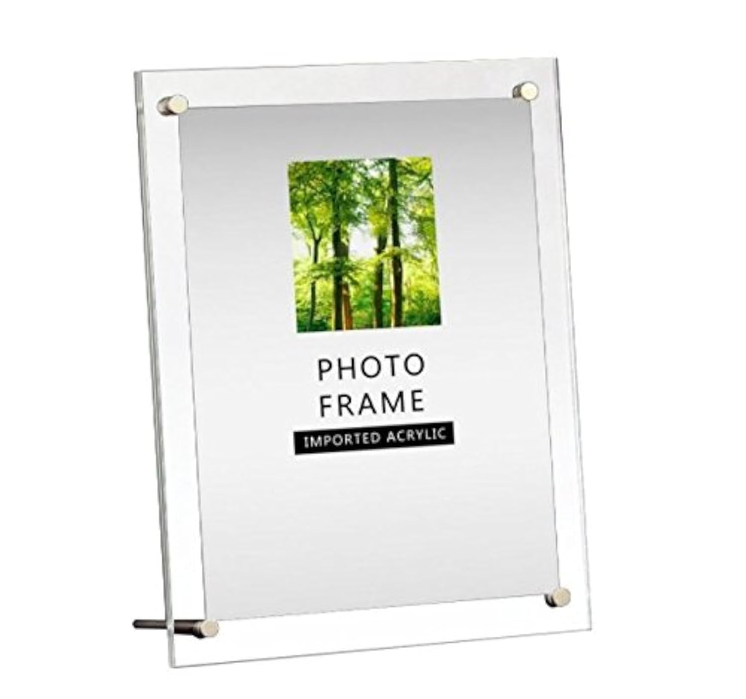 Modern Acrylic Photo Frame - Desktop/Free Standing (8X10 Inch) gallery
