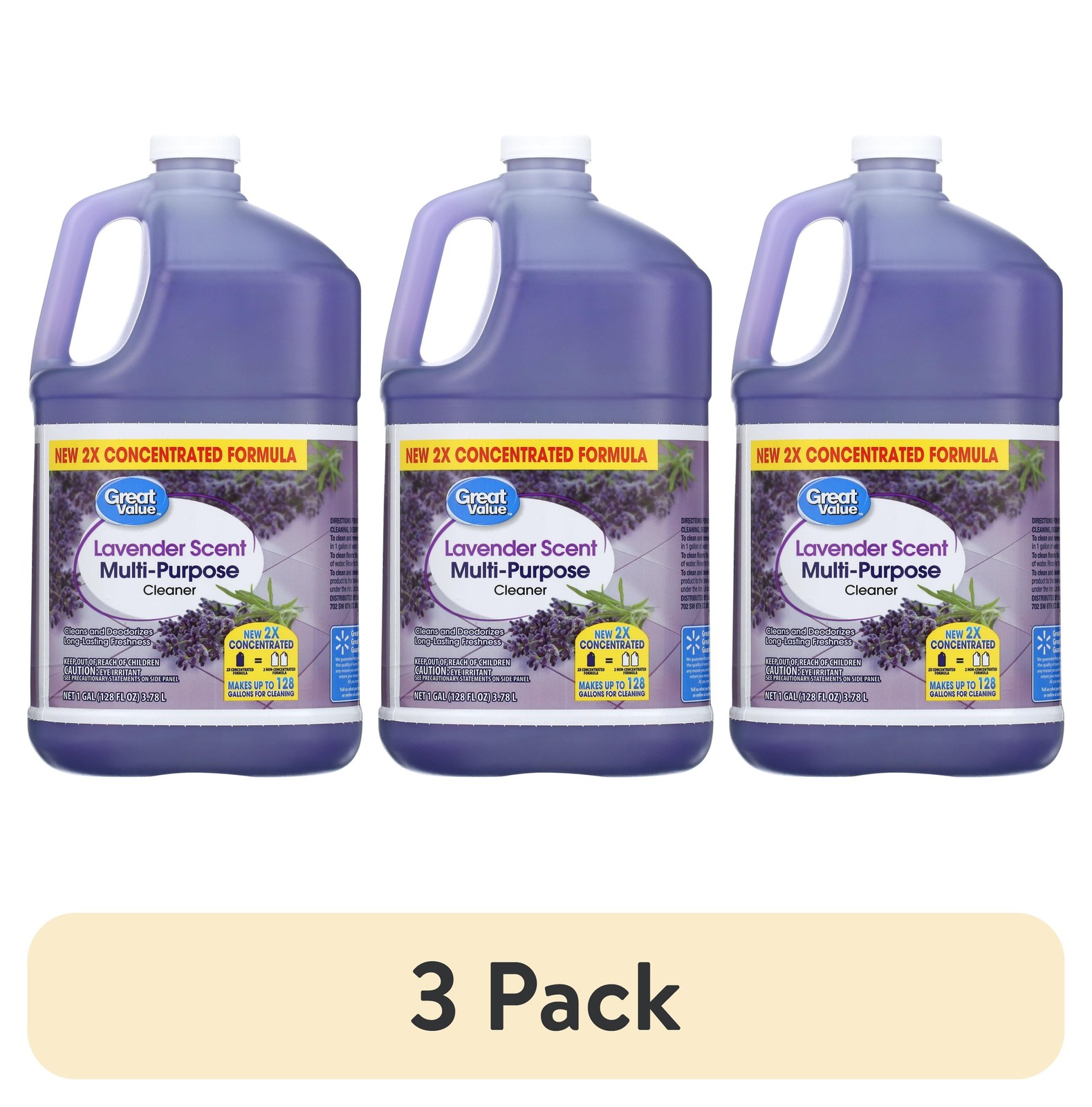 (3 pack) Multi Purpose Cleaner, Lavender Scent, 128 fl oz gallery