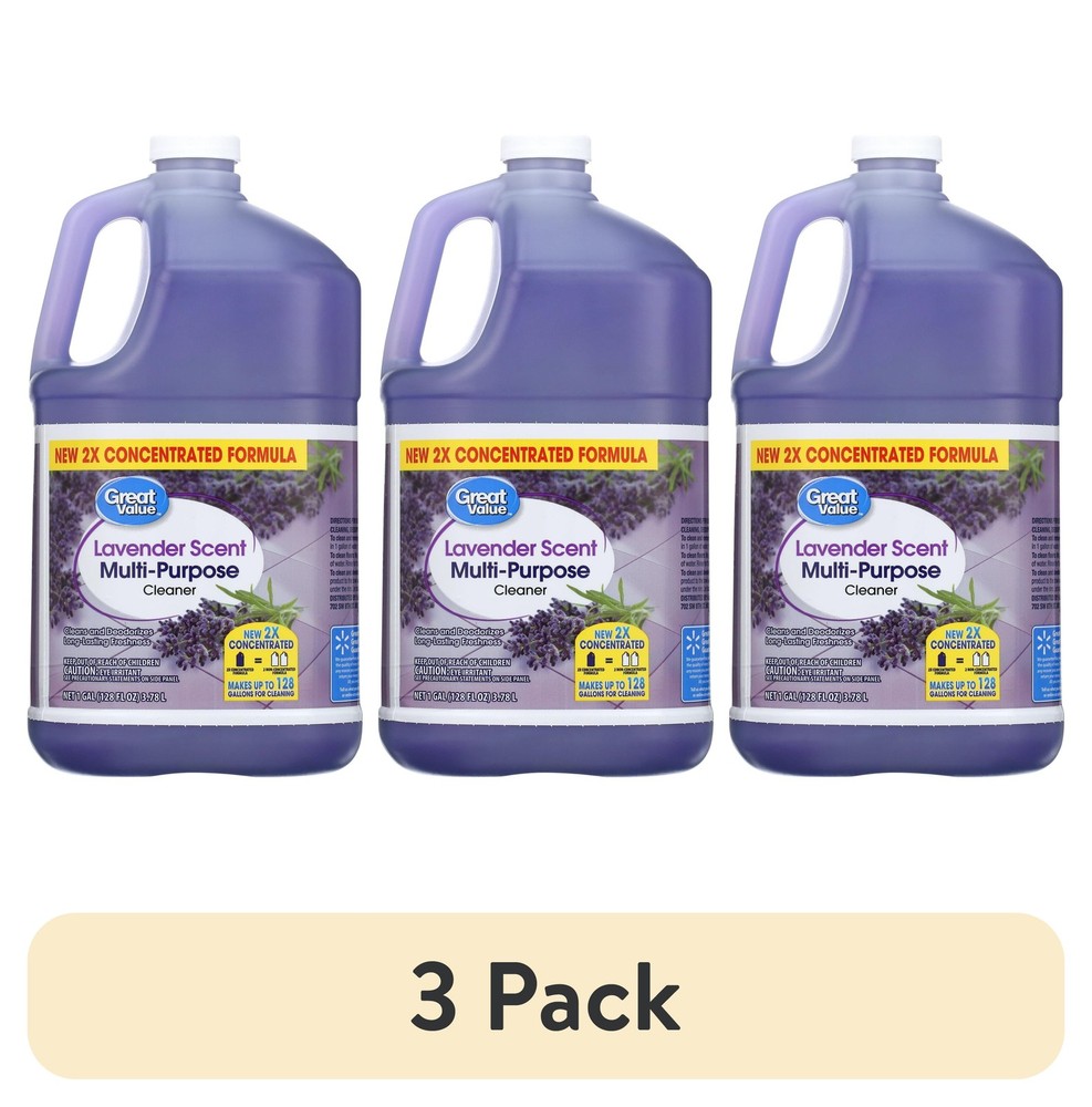 (3 pack) Multi Purpose Cleaner, Lavender Scent, 128 fl oz