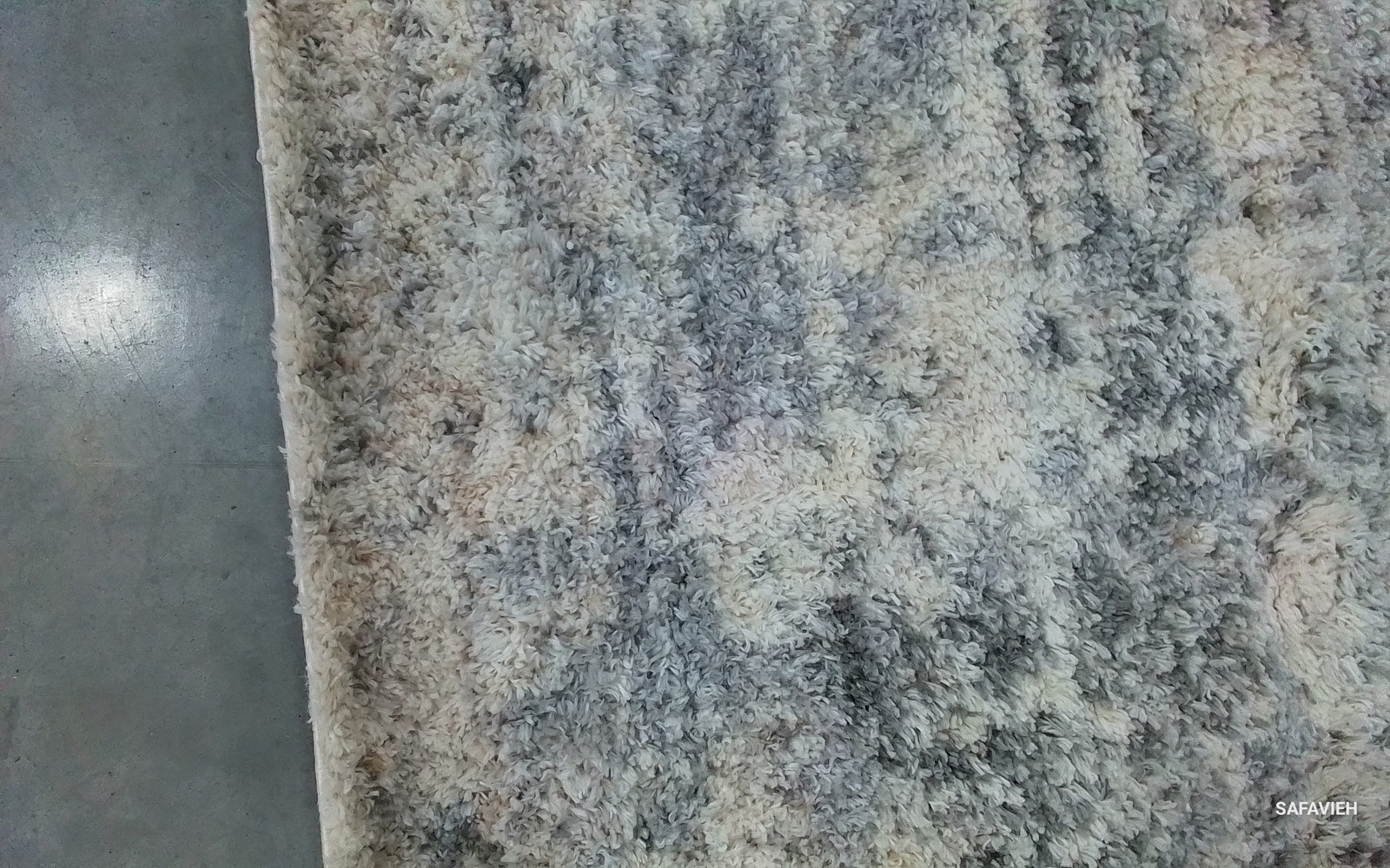 IVORY / GREY 6'-0" x 9'-0" Back Stain Rug, Reduced Price 1172791403 BER272A-6 gallery
