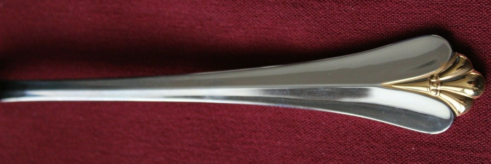 Oneida Community ROYAL FLUTE GOLD ACCENT Stainless You Choose the Piece (s) gallery