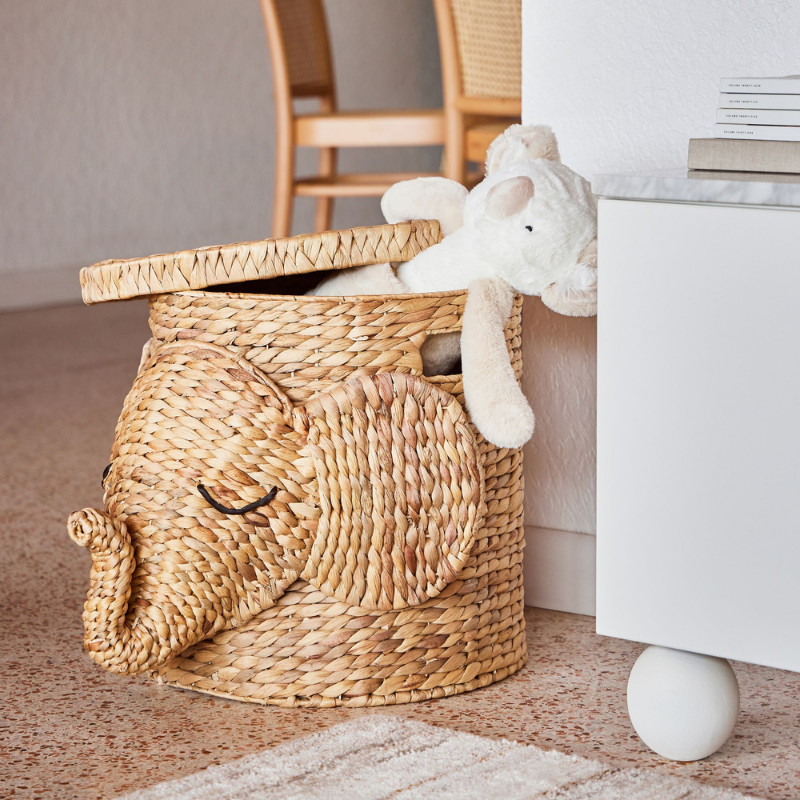 West Elm Elephant Basket - Natural gallery