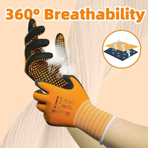 Safety Work Gloves Micro-Foam Nitrile Coated LT5619, Level 4 Large 3 Pairs gallery