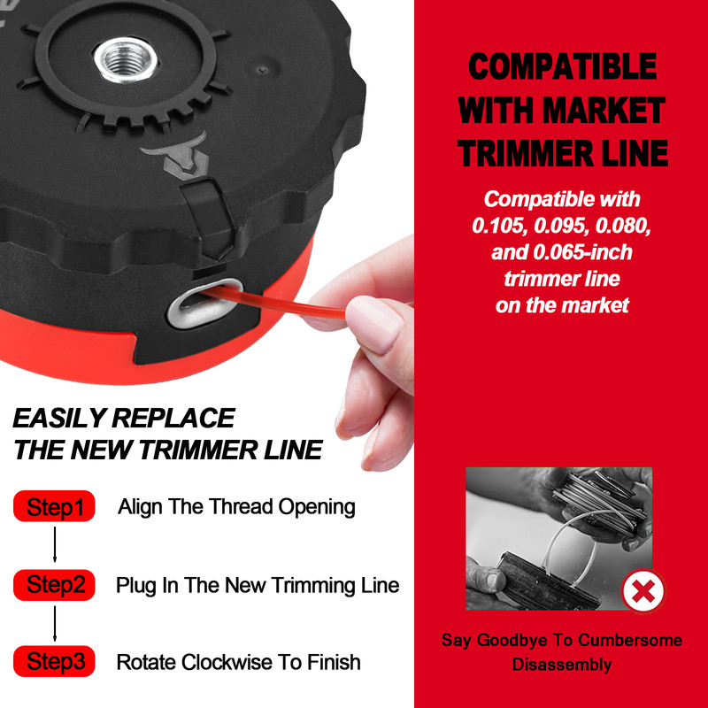 High Quality String Trimmer Head Fits CRAFTSMAN String Trimmers Weed Eater Head gallery